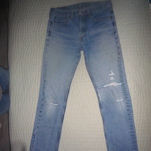 Men's Levi 505 Straight Jeans. 31W x 36L. Mid 80's .